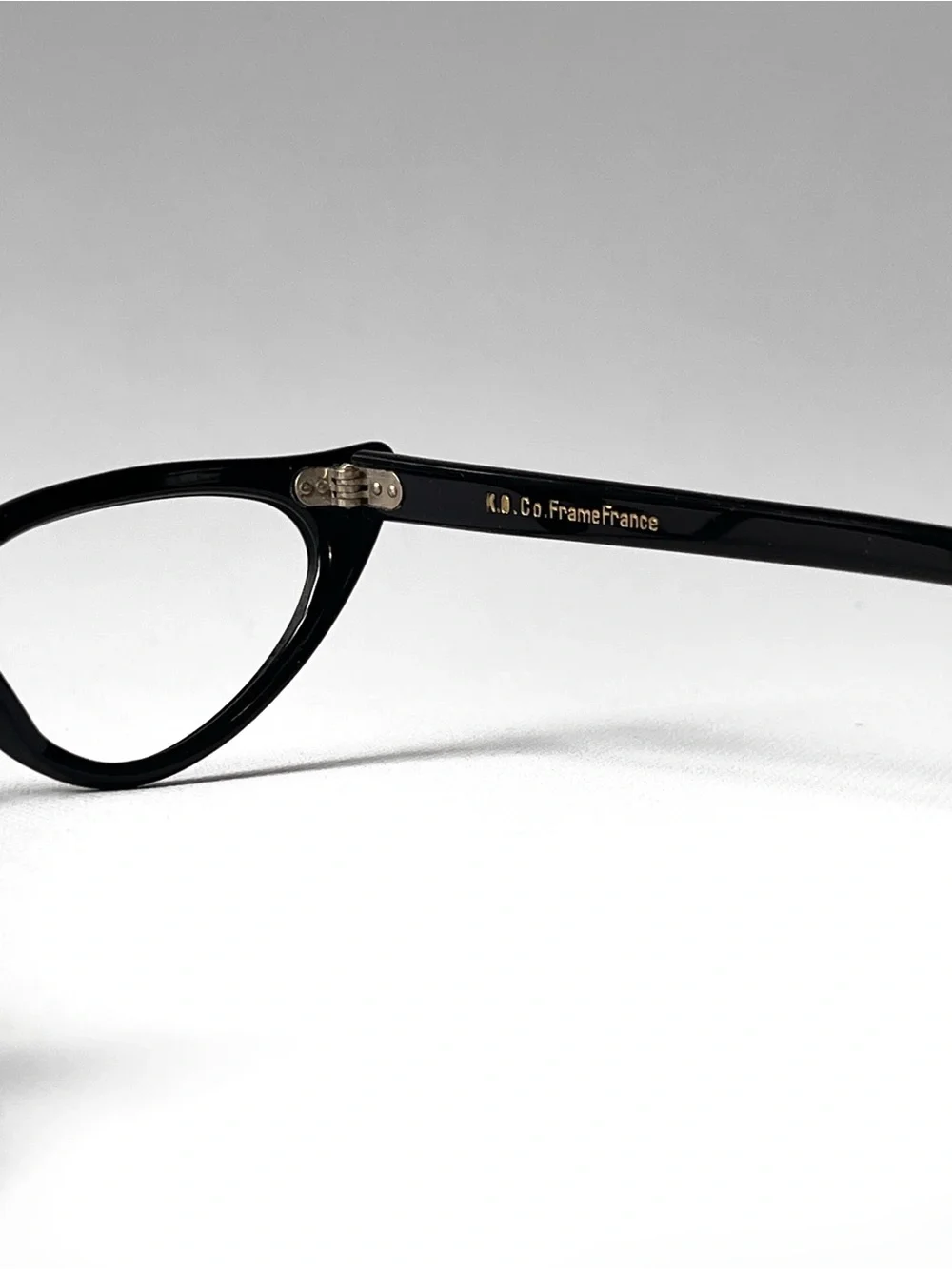 Vintage Petite Fit Pointy French Rhinestone Cat Eye Glasses New Old Stock France
